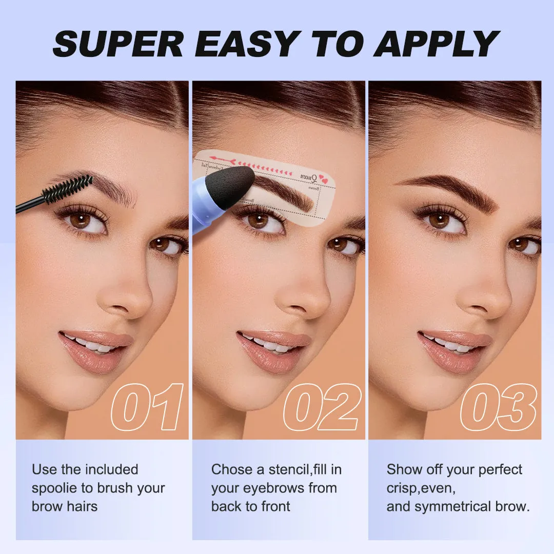 🌟 SACE LADY Waterproof Eyebrow Powder Kit – Achieve Perfect, Long-Lasting Brows in Minutes!