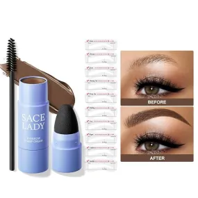 🌟 SACE LADY Waterproof Eyebrow Powder Kit – Achieve Perfect, Long-Lasting Brows in Minutes!