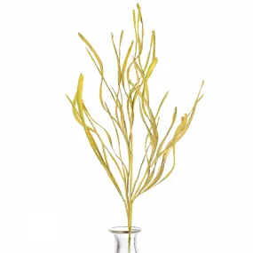 42" Paper Grass Spray: Mossy Yellow