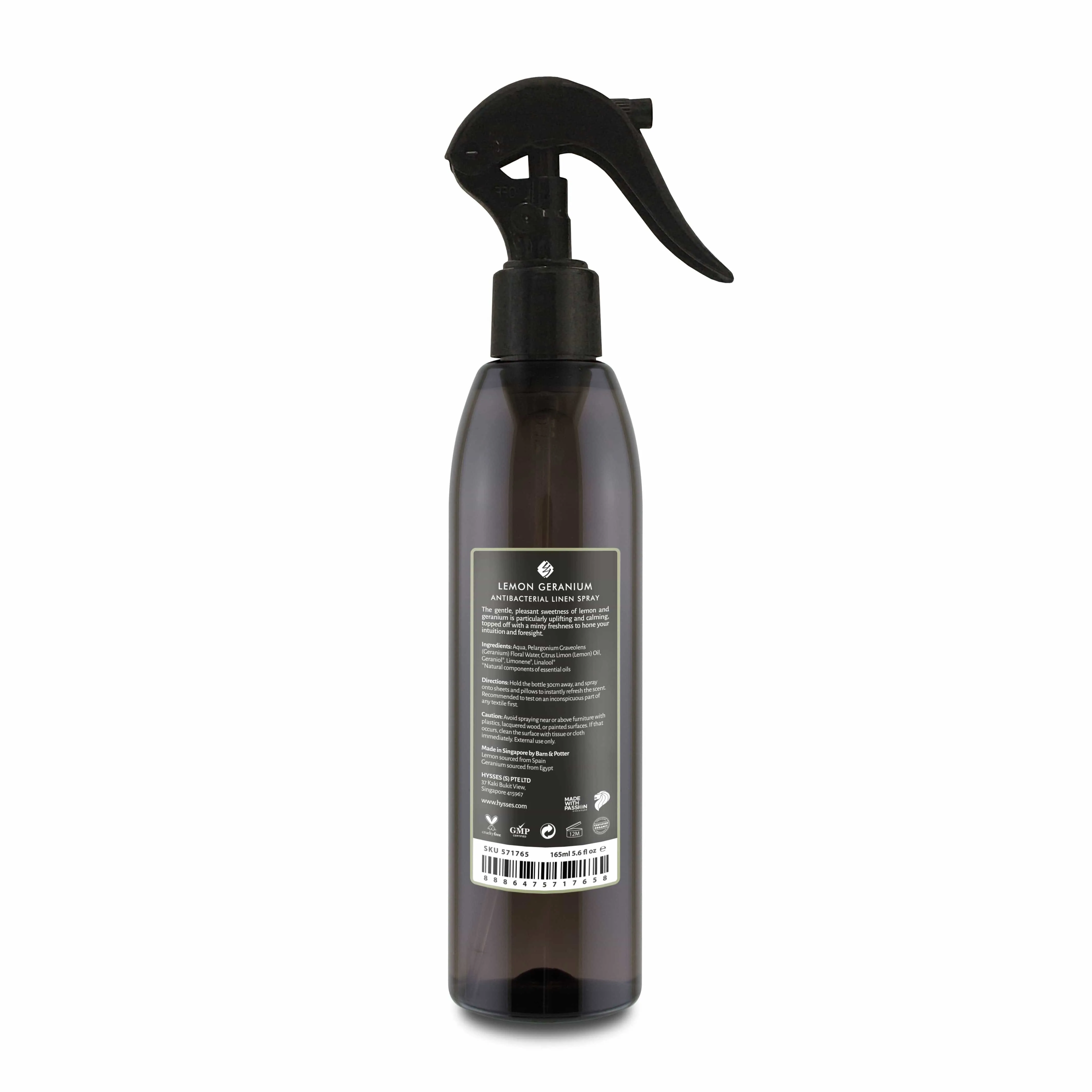 Antibacterial Linen Spray, Lemon Geranium