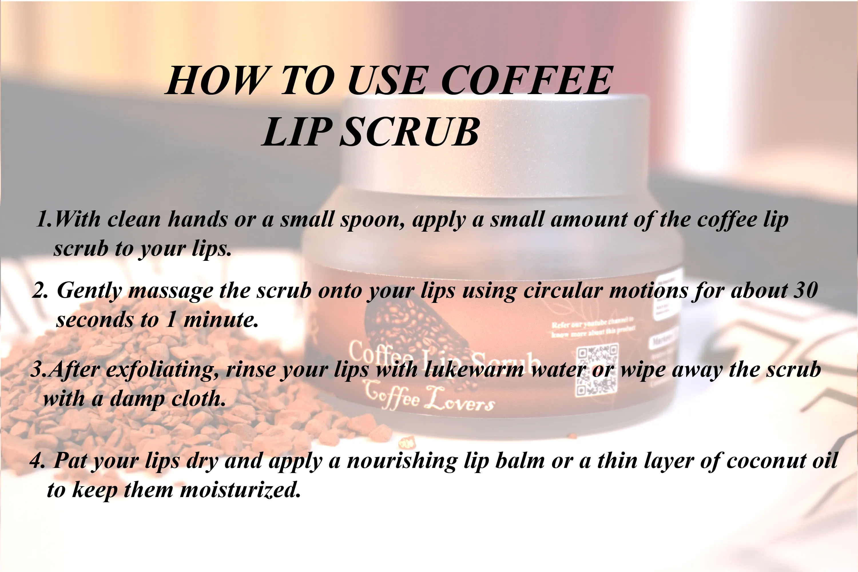 Coffee Lip scrub - Coffee Lovers- 50 grm