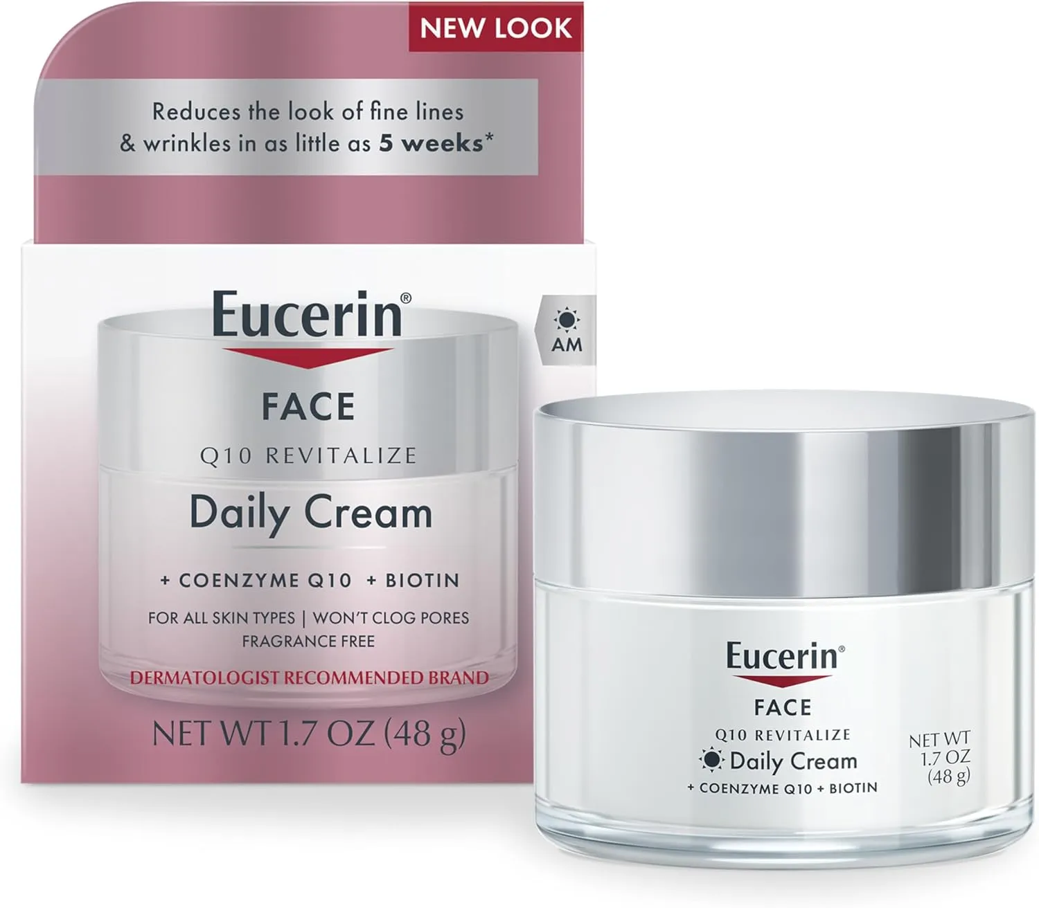 EUCERIN Q10 Anti-Wrinkle Face Cream | Revitalizing Daily Moisturizer with Q10