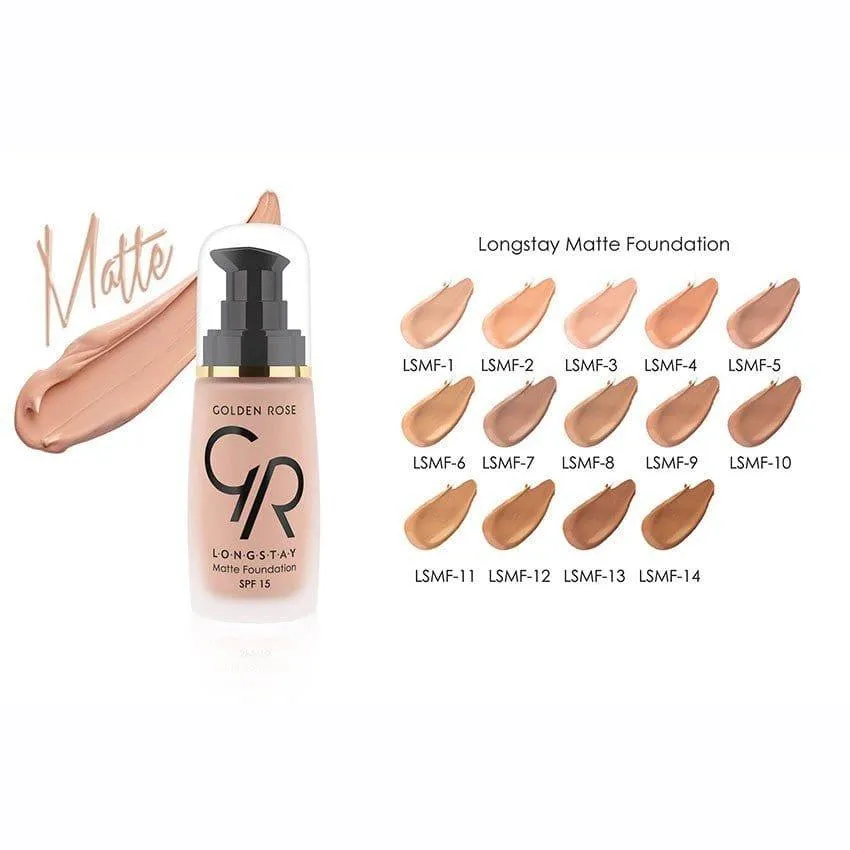 Golden Rose - Longstay Matte Foundation- 6