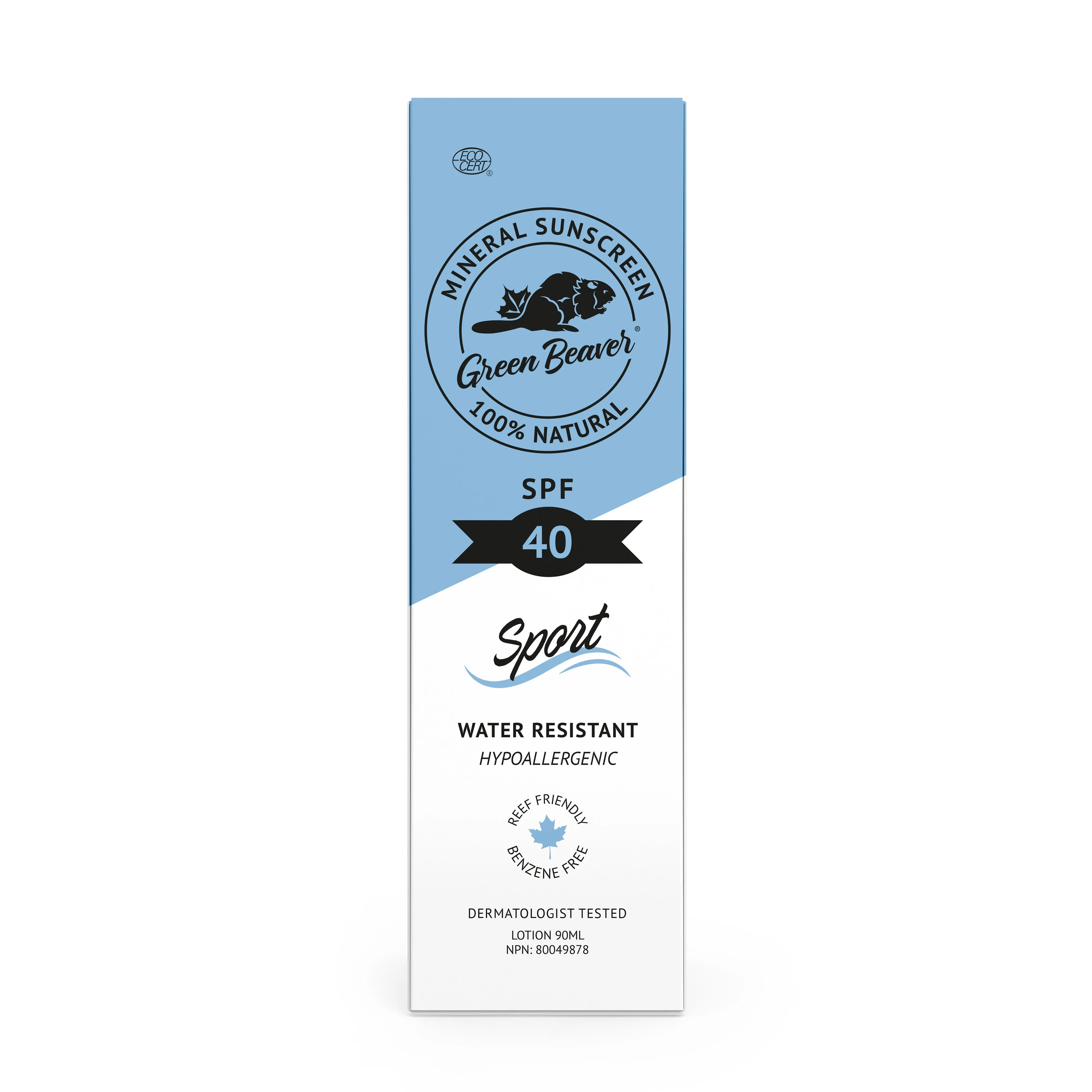 Green Beaver - Adult Sunscreen - SPF 40, 90 mL