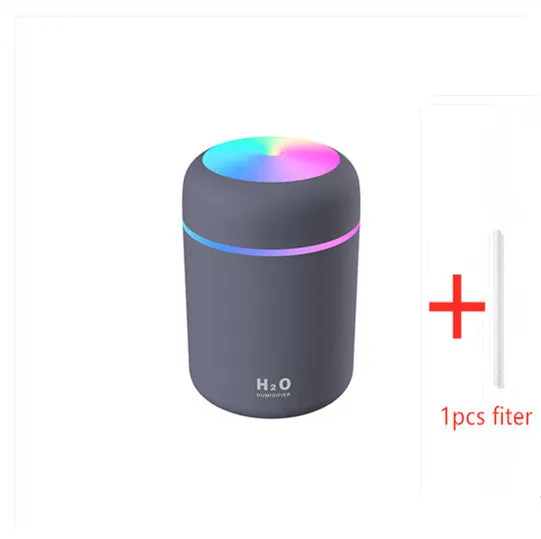 Home Car Charging Colorful Air Humidifier Usb Water Replenishment