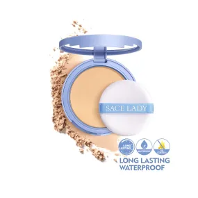 SACE LADY Lasting Waterproof Face Powder Oil Control Matte Flawless 10g - Pressed Powder for All Skin Types