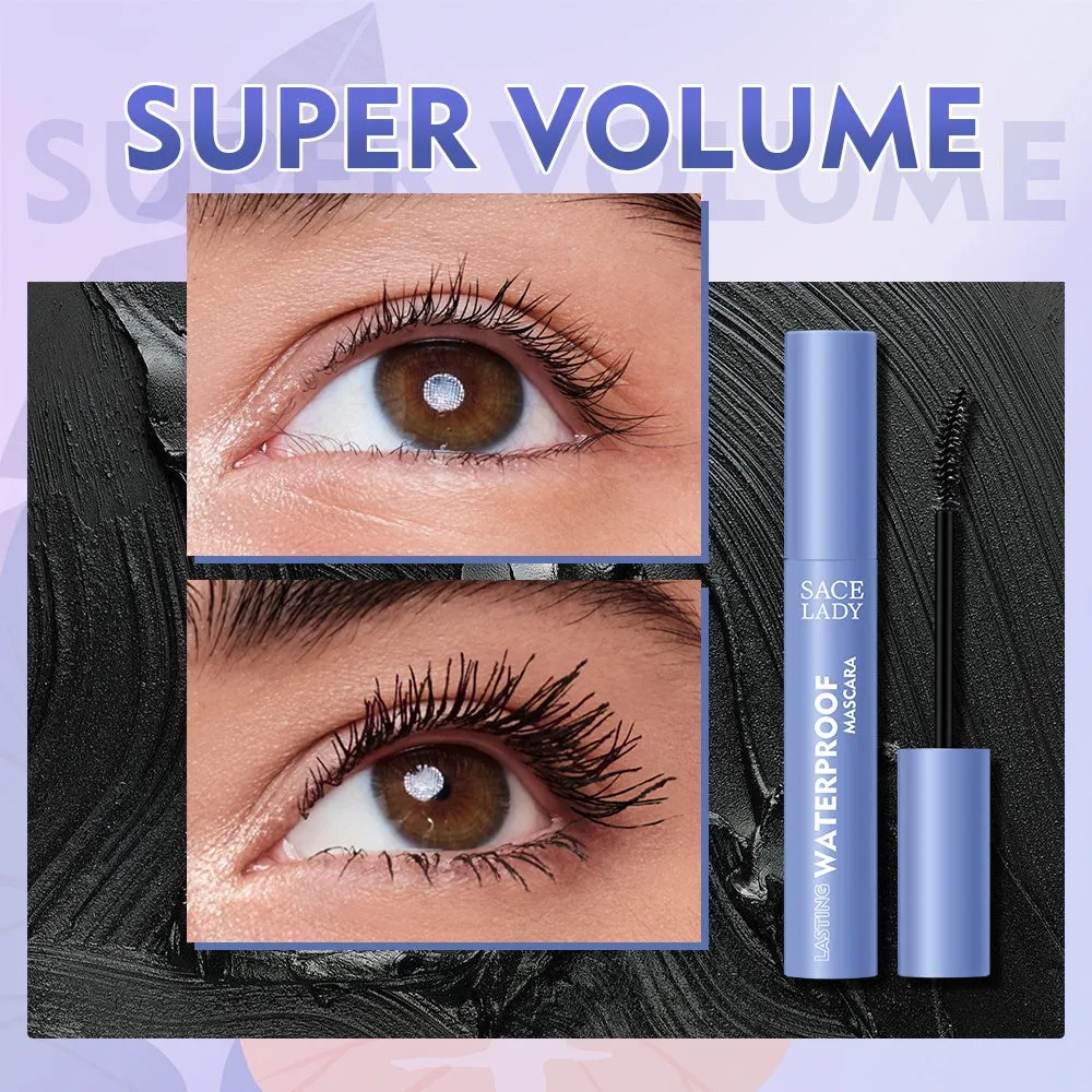 SACE LADY Waterproof Curling Mascara – Long-Lasting, Smudge-Proof, Sweat-Resistant