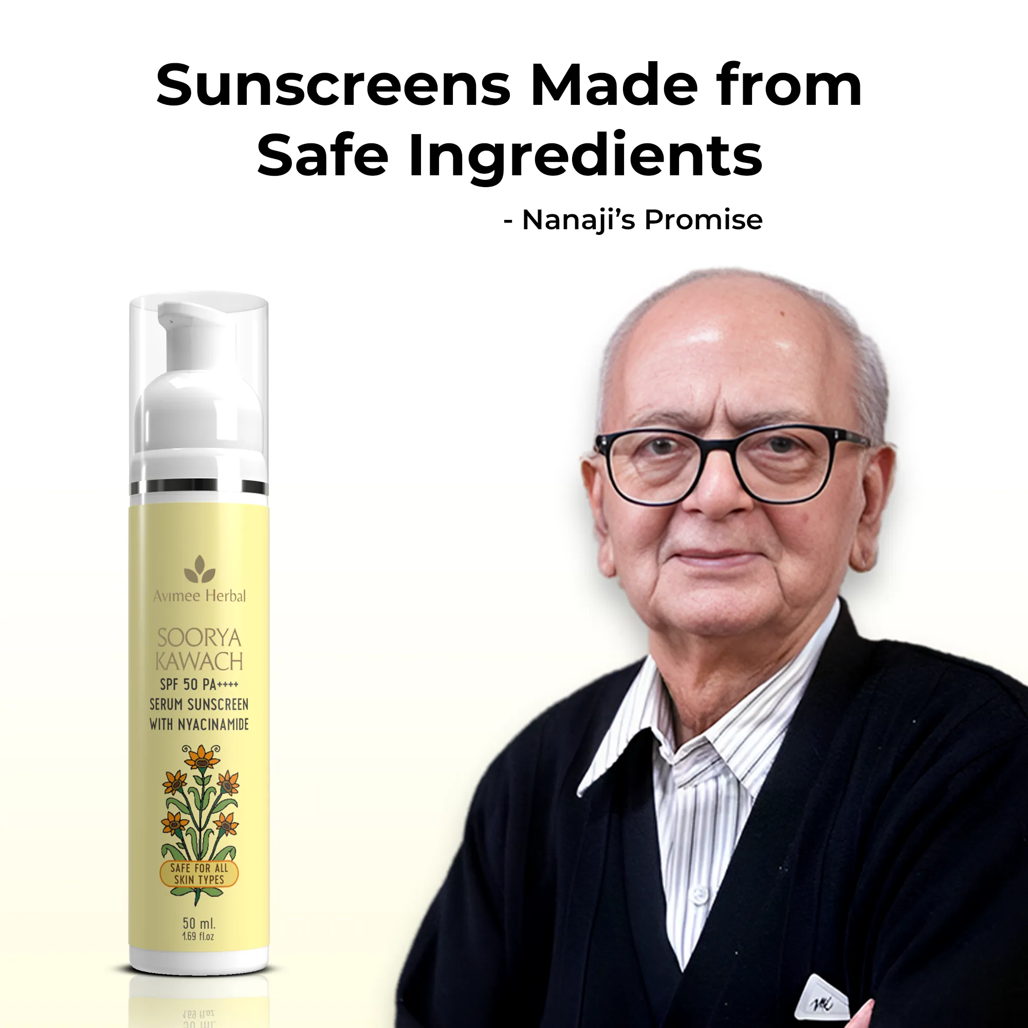 Soorya Kawach SPF 50 PA     Niacinamide Serum Sunscreen